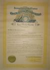 (OHIO.) Group of 4 local union charters from Springfield, Ohio.